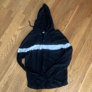 Old Navy Black Hooded Shirt
